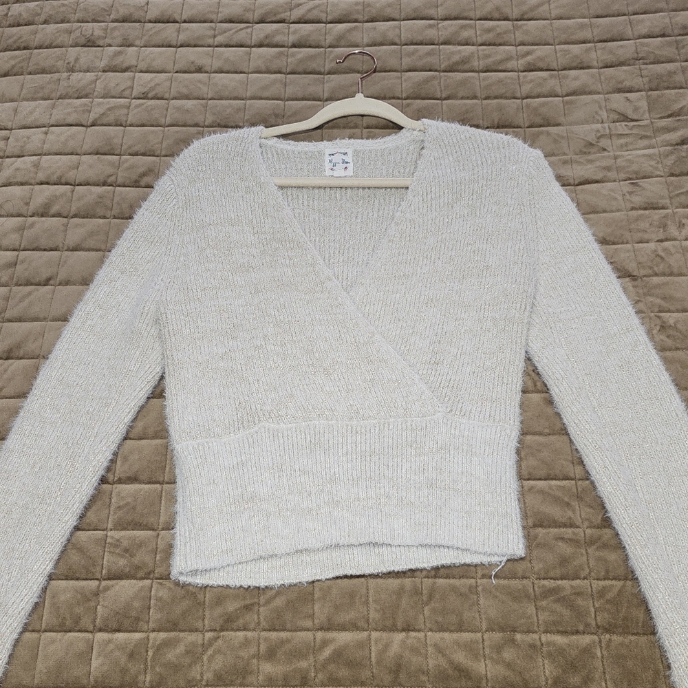 Hippie Rose Faux Wrap Sweater